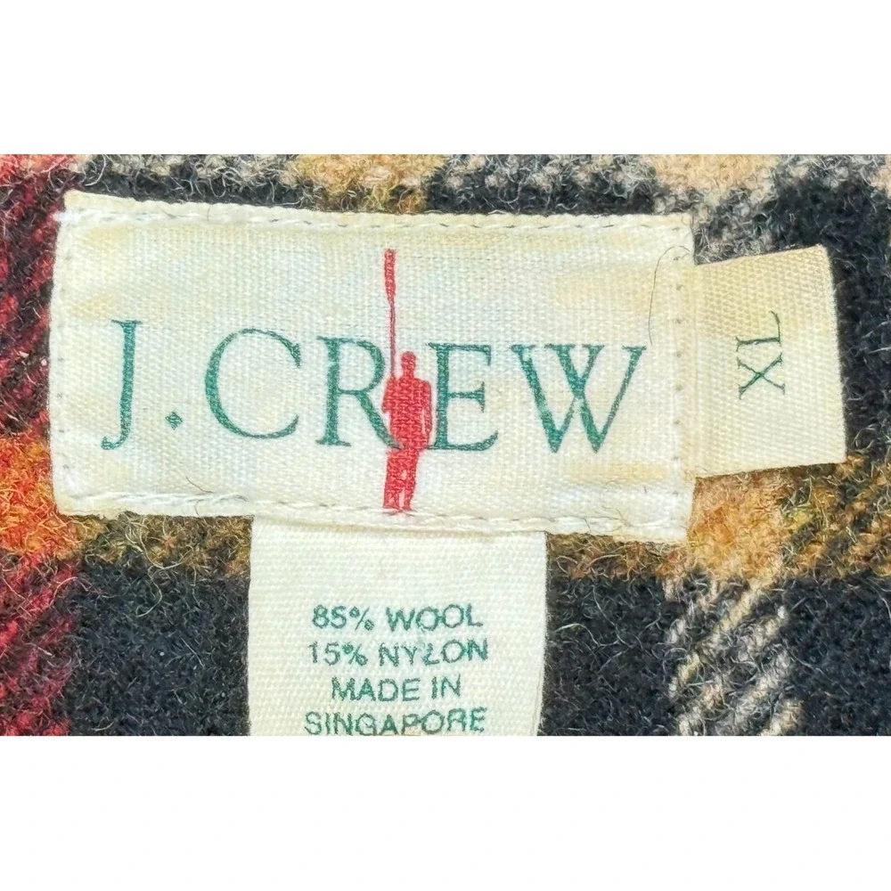 J.Crew Oarsman Men's Vtg & Rare Full Zip Wool Blend Long Sleeve Jacket‎ Size XL